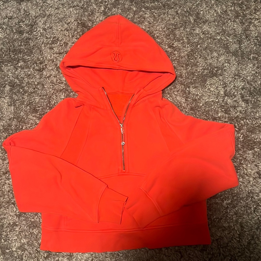 Lululemon Half-Zip Oversized Scuba Hoodie XS/S Orange